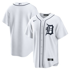 White Detroit Tigers Nike Home Replica Team Jersey