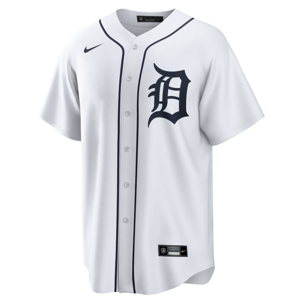 White Detroit Tigers Nike Home Replica Team Jersey