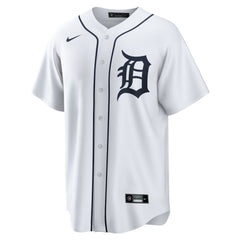 White Detroit Tigers Nike Home Replica Team Jersey