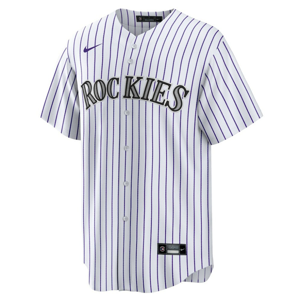 White Colorado Rockies Nike Home Replica Team Jersey
