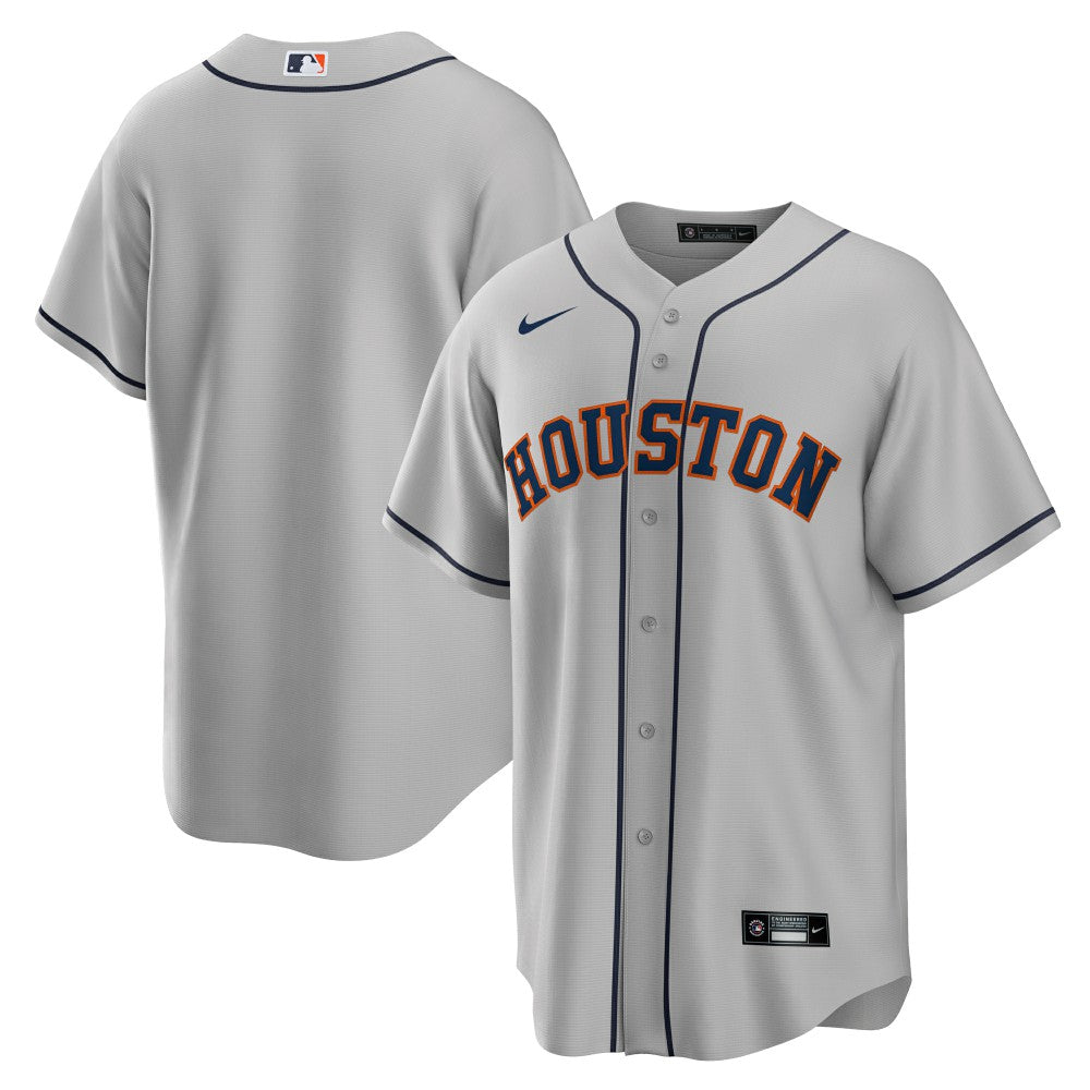 Gray Houston Astros Nike Road Replica Team Jersey