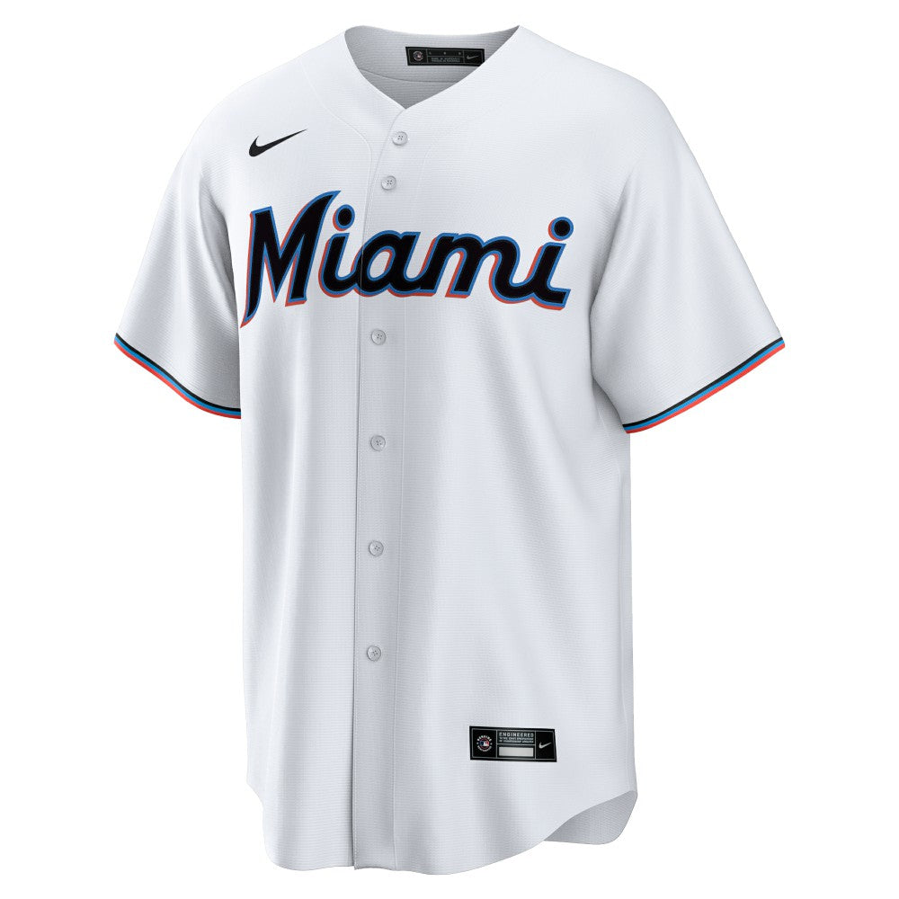 White Miami Marlins Nike Home Replica Team Jersey