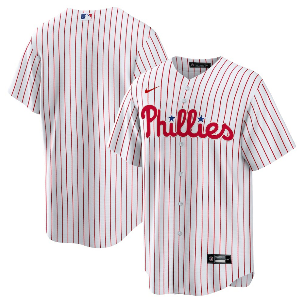 White Philadelphia Phillies Nike Home Replica Team Jersey
