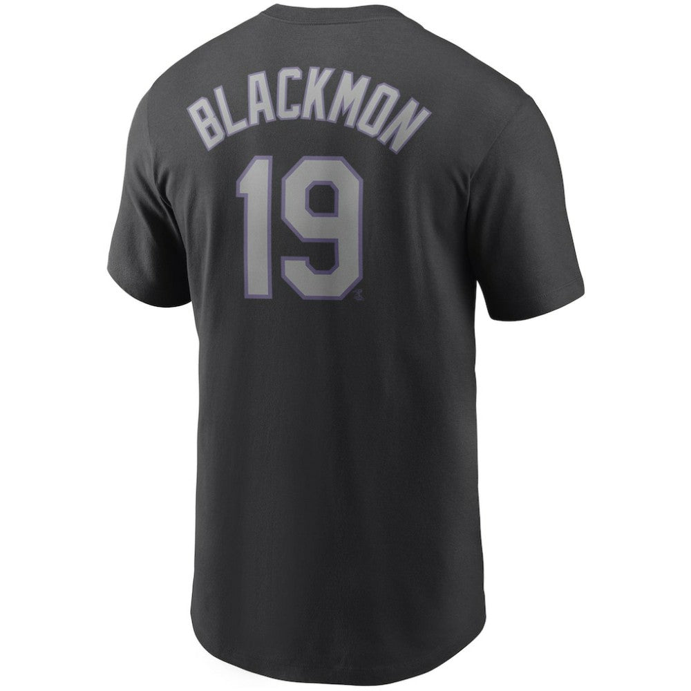 Black Charlie Blackmon Colorado Rockies Nike Name & Number T-Shirt
