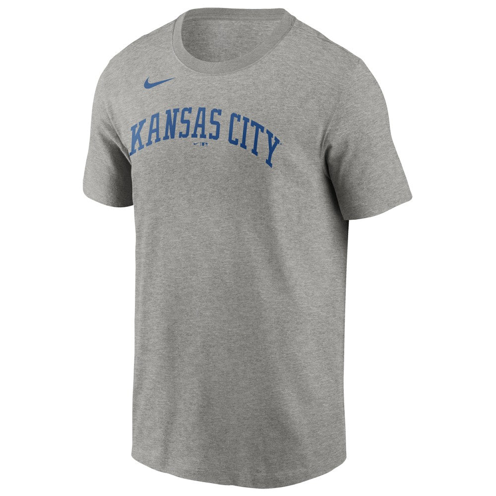 Gray Salvador Perez Kansas City Royals Nike Name & Number T-Shirt