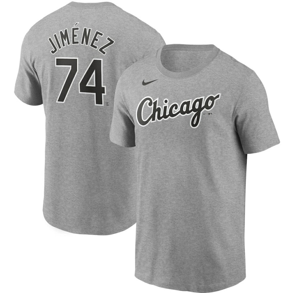 Heather Gray Chicago White Sox Nike Name & Number T-Shirt