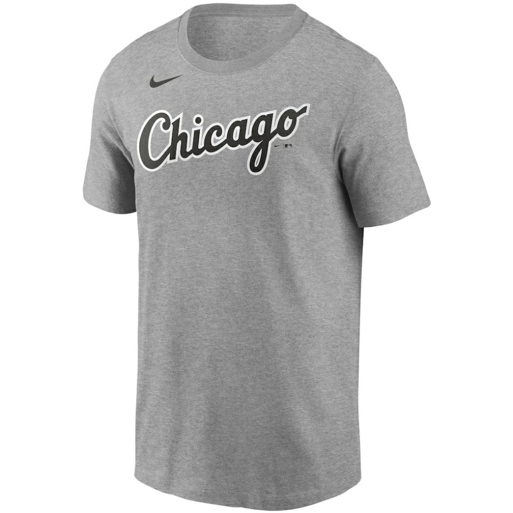 Heather Gray Chicago White Sox Nike Name & Number T-Shirt