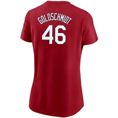 Red Paul Goldschmidt St. Louis Cardinals Nike Women's Name & Number T-Shirt