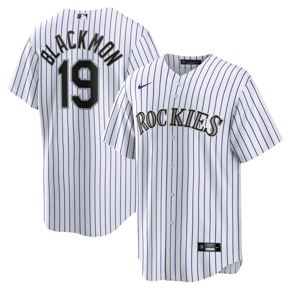 White Charlie Blackmon Colorado Rockies Nike Home Replica Player Name Jersey