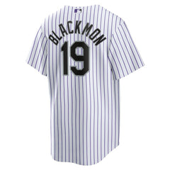 White Charlie Blackmon Colorado Rockies Nike Home Replica Player Name Jersey