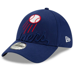 Royal Los Angeles Dodgers New Era Logo Elements 39THIRTY Flex Hat