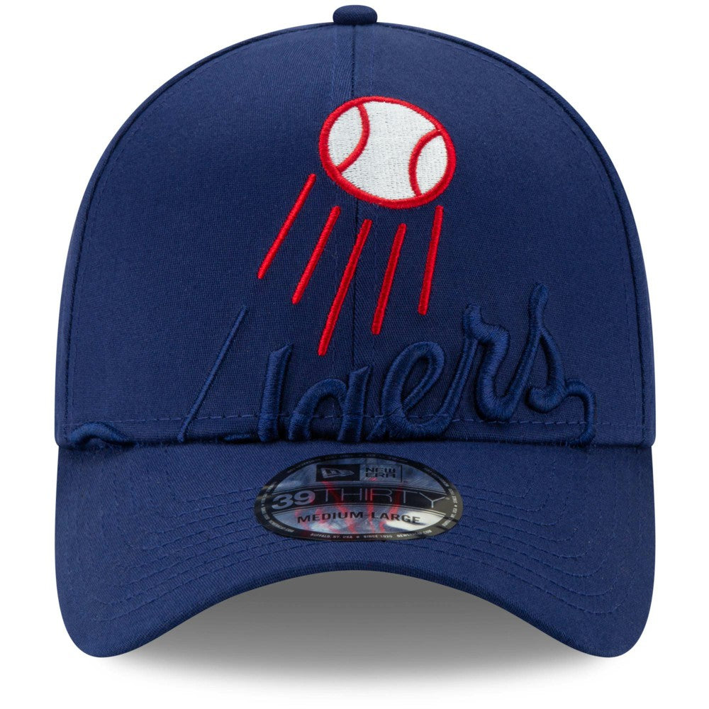 Royal Los Angeles Dodgers New Era Logo Elements 39THIRTY Flex Hat