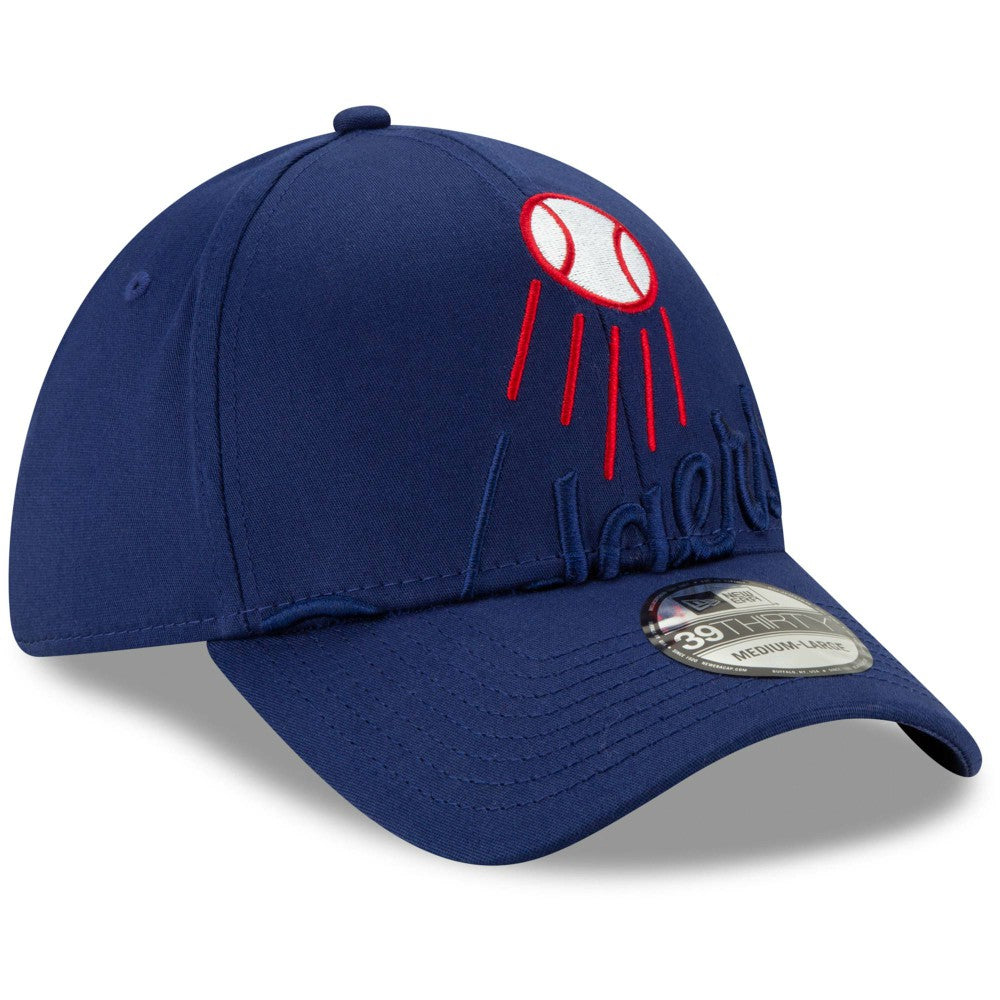 Royal Los Angeles Dodgers New Era Logo Elements 39THIRTY Flex Hat