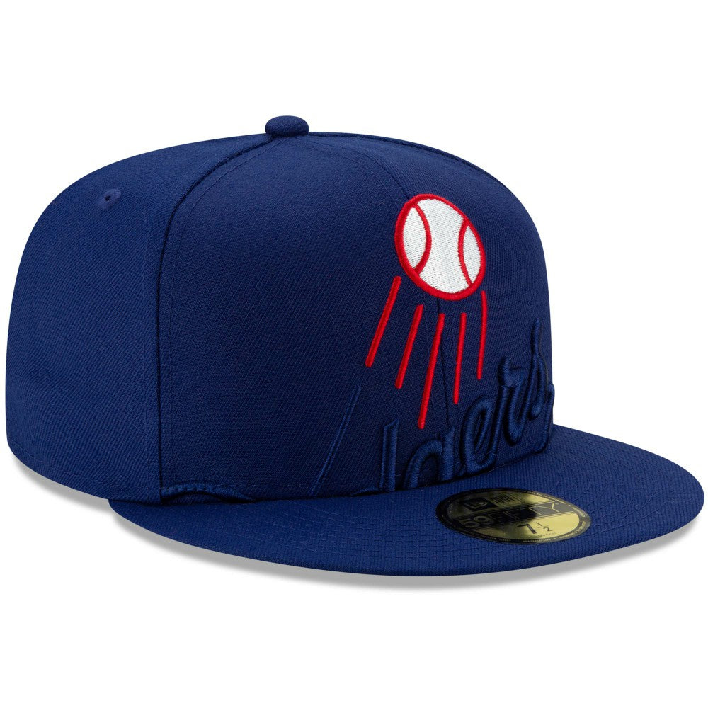 Royal Los Angeles Dodgers New Era Logo Elements 59FIFTY Fitted Hat