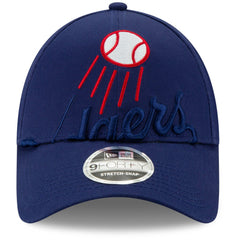 Royal Los Angeles Dodgers New Era Logo Elements Stretch Snapback 9FORTY Adjustable Hat