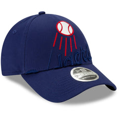 Royal Los Angeles Dodgers New Era Logo Elements Stretch Snapback 9FORTY Adjustable Hat