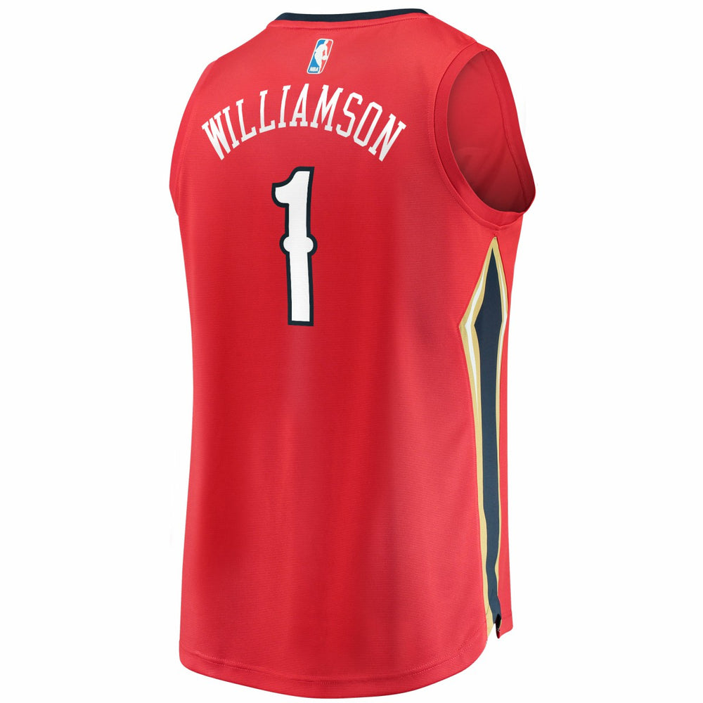 Fanatics Zion Williamson New Orleans Pelicans Replica Fast Break Jersey Red