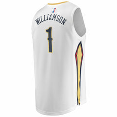 Fanatics Zion Williamson New Orleans Pelicans Replica Fast Break Jersey White