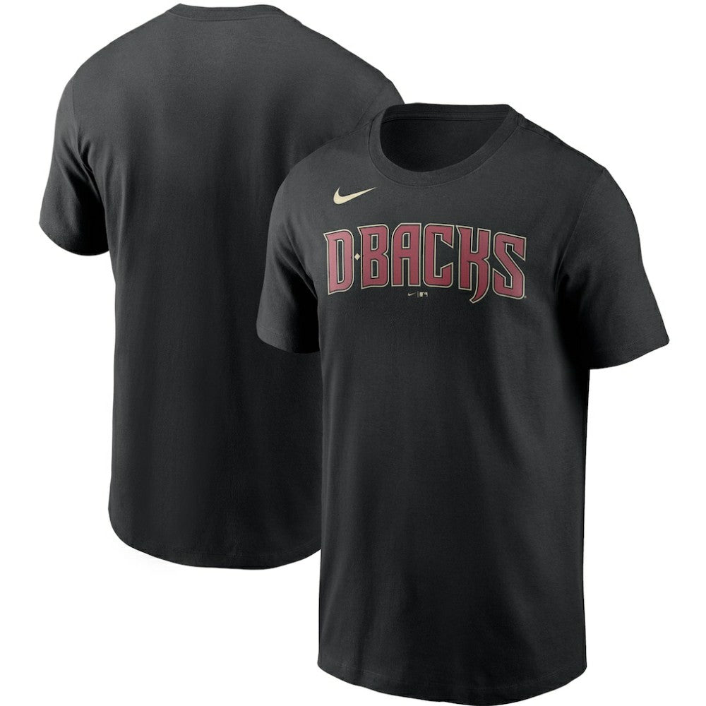 Black Arizona Diamondbacks Nike Team Wordmark T-Shirt