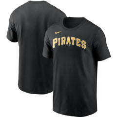 Black Pittsburgh Pirates Nike Team Wordmark T-Shirt
