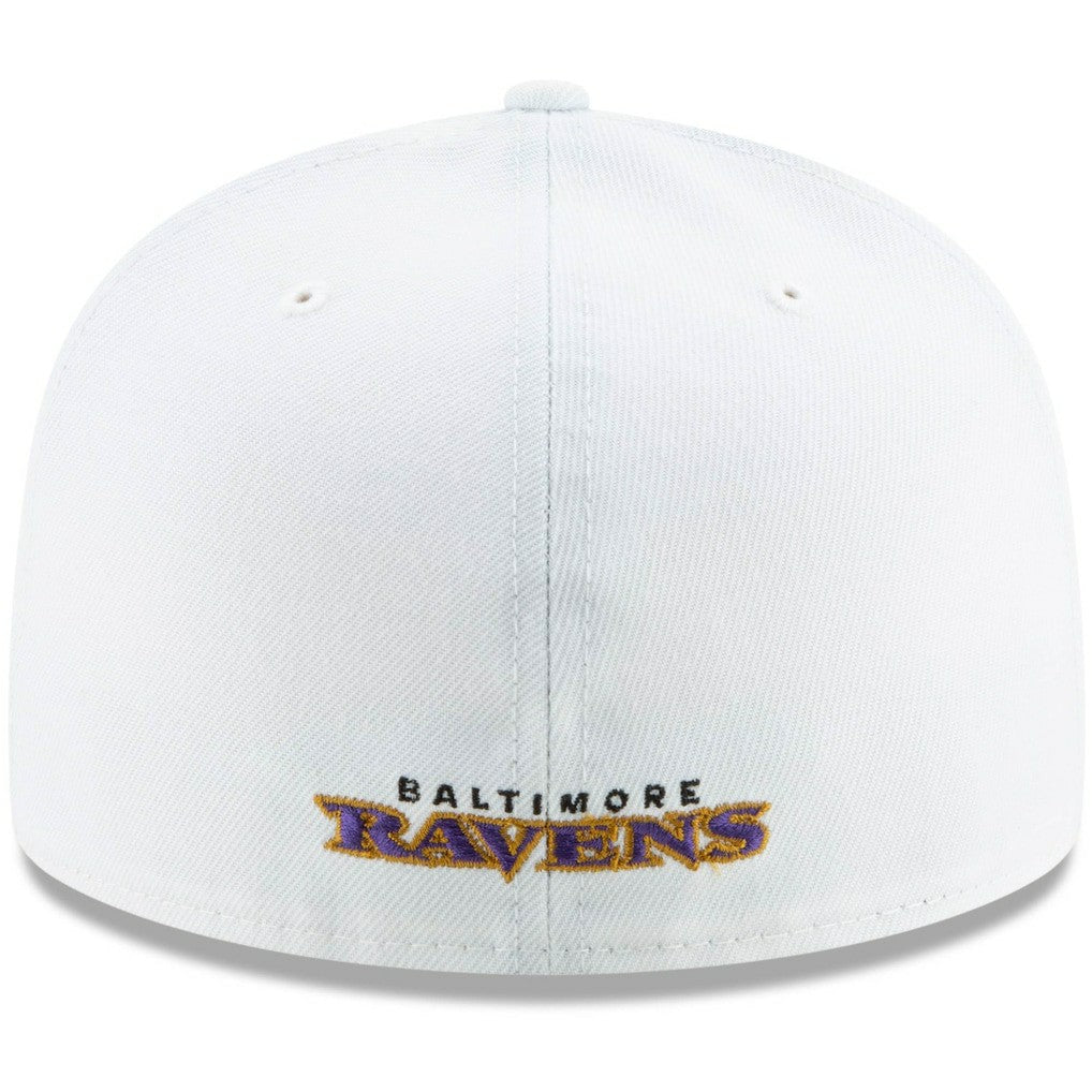 Shield Omaha 59FIFTY Fitted Hat - Baltimore Ravens Hats