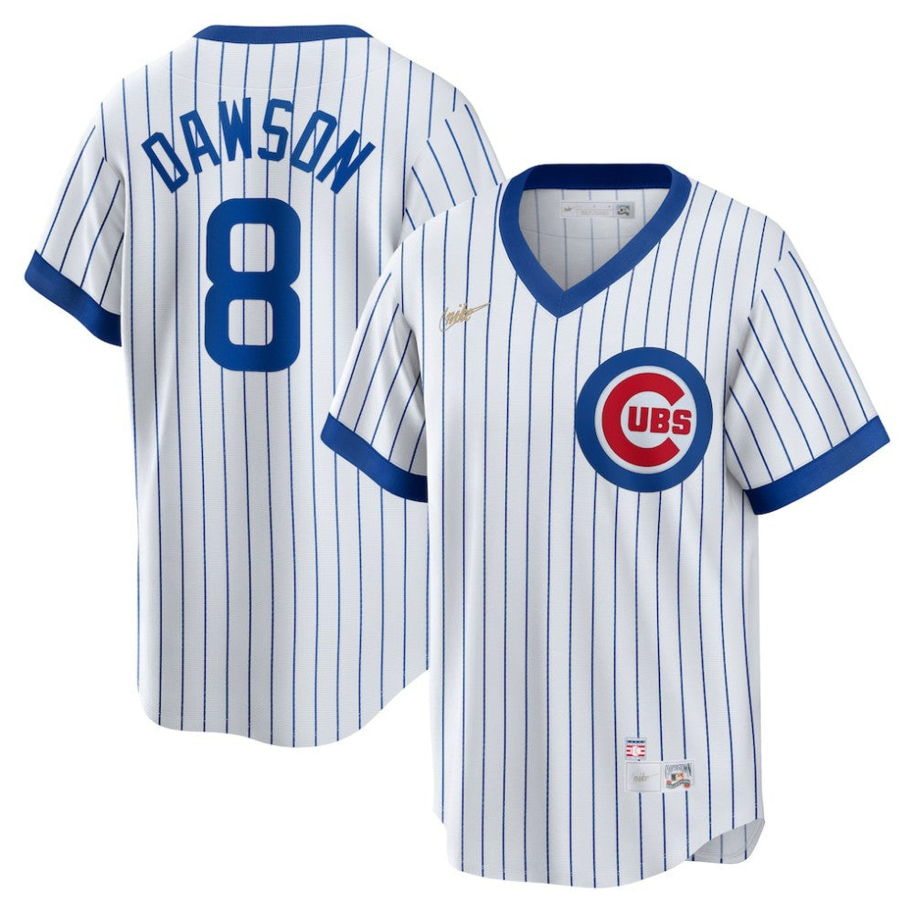 White Andre Dawson Chicago Cubs Nike Home Cooperstown Collection Player Jersey