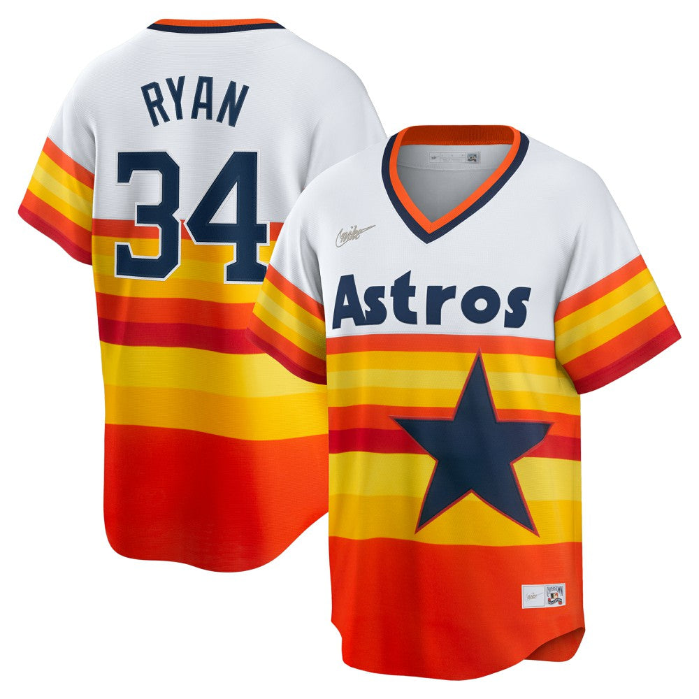 White Nolan Ryan Houston Astros Nike Home Cooperstown Collection Player Jersey
