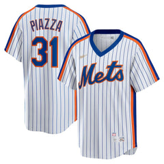 White Mike Piazza New York Mets Nike Home Cooperstown Collection Player Jersey
