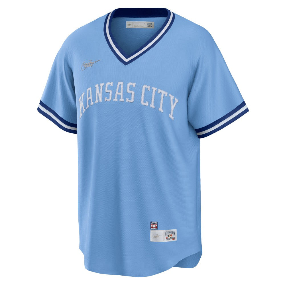 Light Blue George Brett Kansas City Royals Nike Road Cooperstown Collection Player Jersey