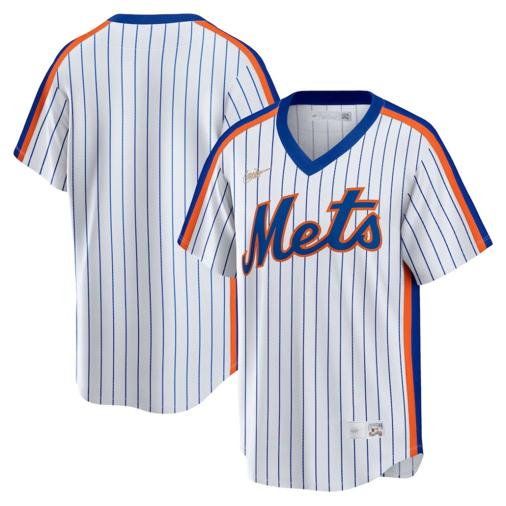 White New York Mets Nike Home Cooperstown Collection Team Jersey
