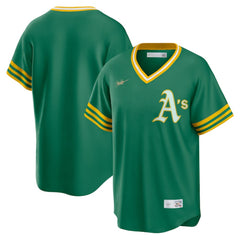 Kelly Green Athletics Nike Road Cooperstown Collection Team Jersey