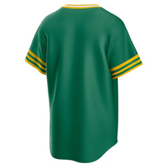 Kelly Green Athletics Nike Road Cooperstown Collection Team Jersey