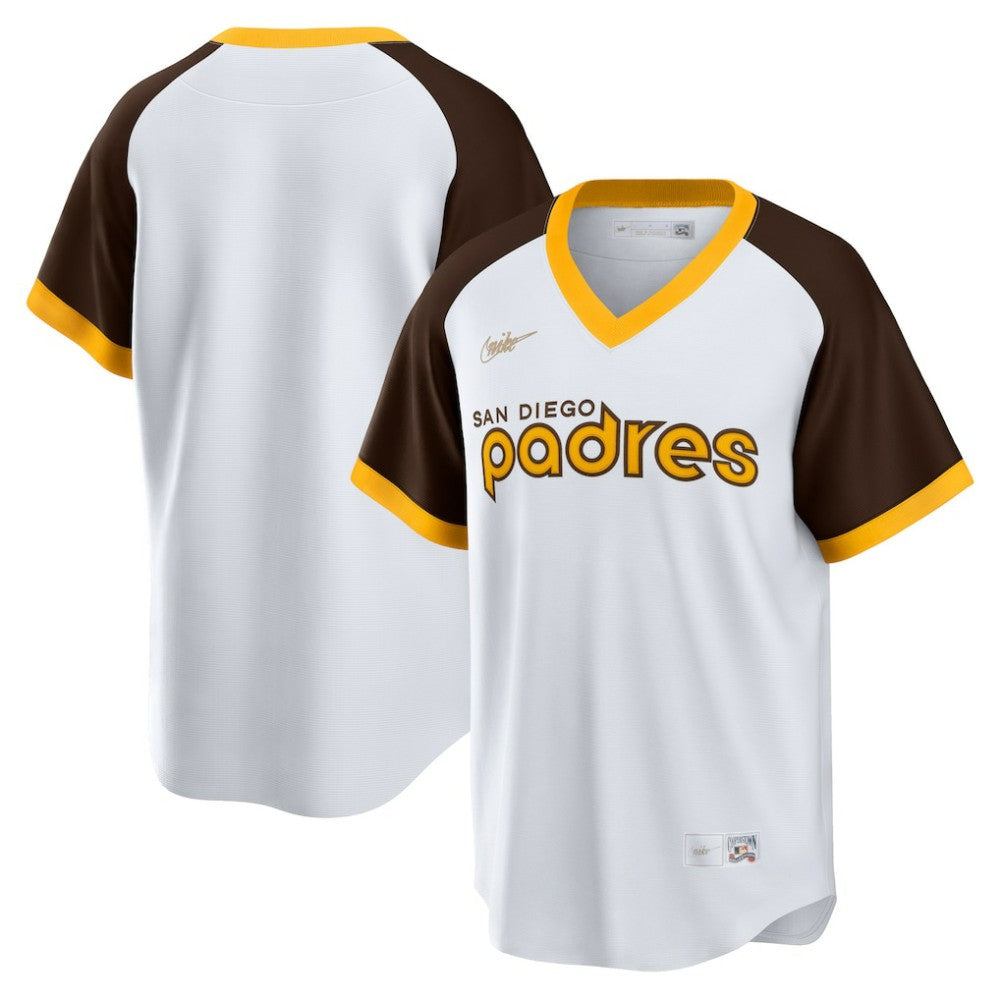 White San Diego Padres Nike Home Cooperstown Collection Team Jersey