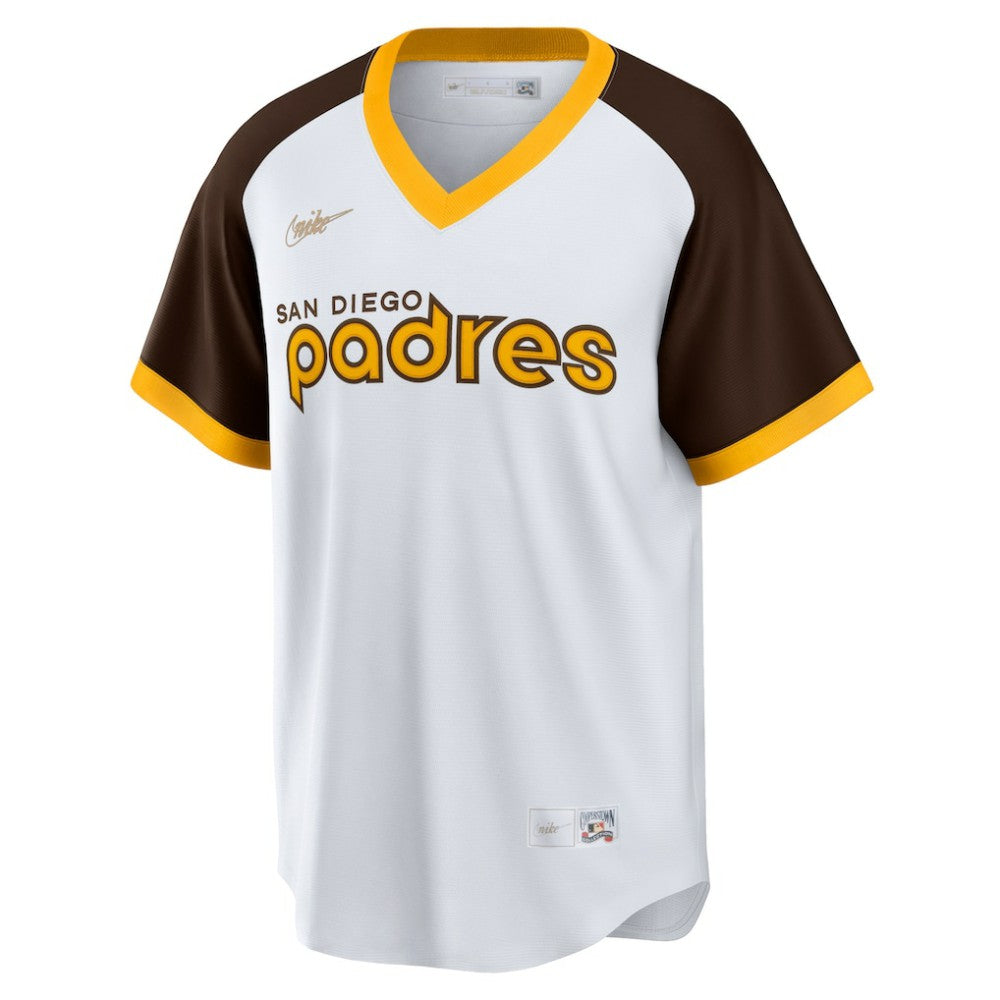 White San Diego Padres Nike Home Cooperstown Collection Team Jersey