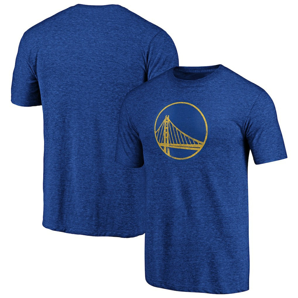Golden State Warriors Distressed Primary Logo Tri-Blend T-Shirt sale