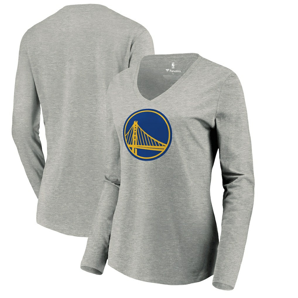Golden State Warriors Women's Primary Logo Long Sleeve V-Neck T-Shirt sale