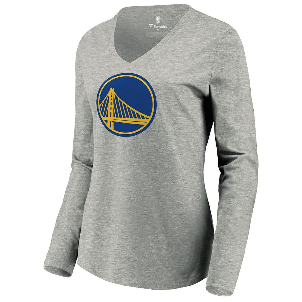 Golden State Warriors Women's Primary Logo Long Sleeve V-Neck T-Shirt sale