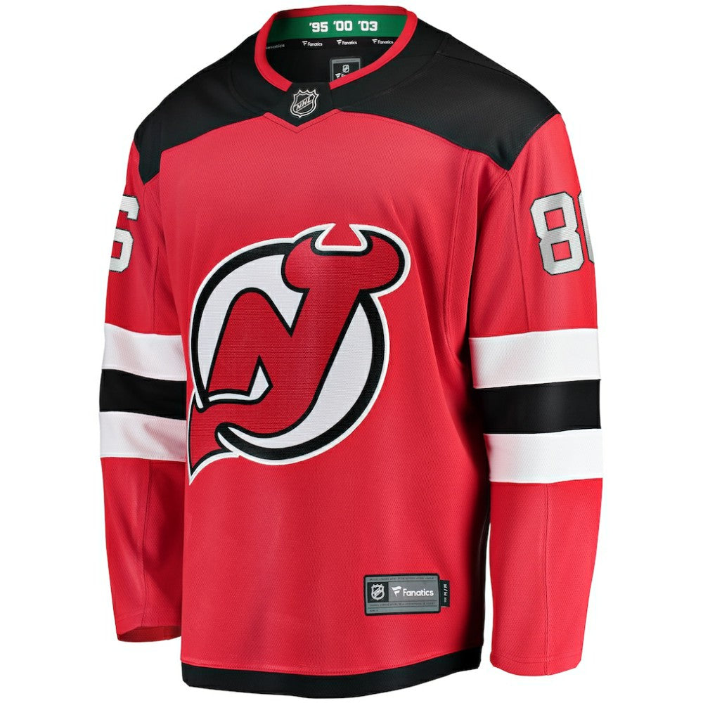 NHL Jack Hughes New Jersey Devils Fanatics Breakaway Player Jersey