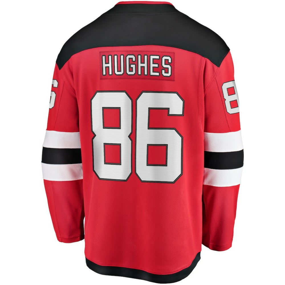 NHL Jack Hughes New Jersey Devils Fanatics Breakaway Player Jersey