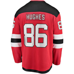 NHL Jack Hughes New Jersey Devils Fanatics Breakaway Player Jersey