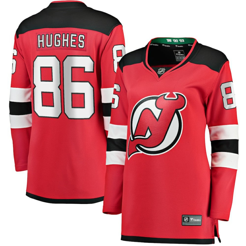 NHL Jack Hughes New Jersey Devils Fanatics Women's Home Breakaway Jersey