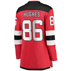 NHL Jack Hughes New Jersey Devils Fanatics Women's Home Breakaway Jersey