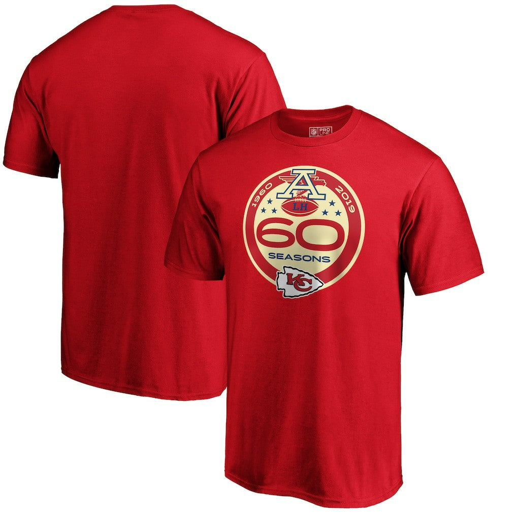 60th Season Logo T-Shirt - Kansas City Chiefs T-shirts