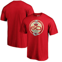 60th Season Logo T-Shirt - Kansas City Chiefs T-shirts