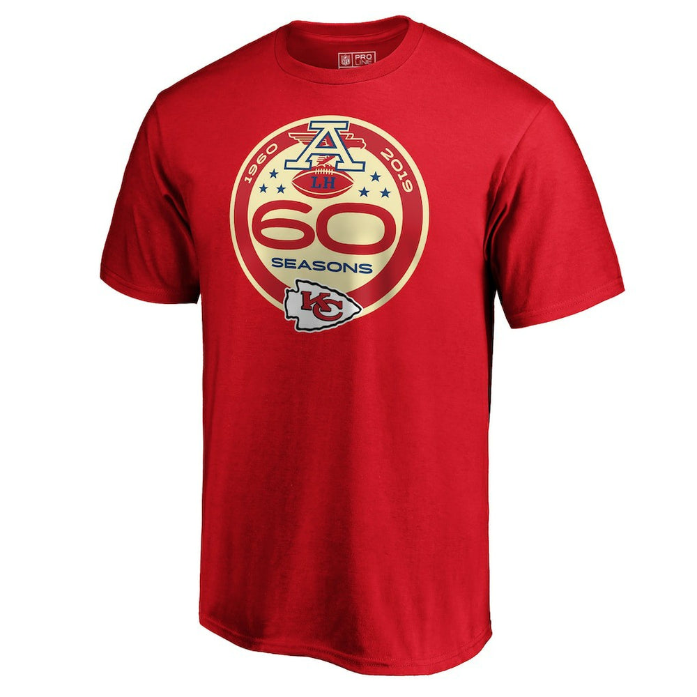 60th Season Logo T-Shirt - Kansas City Chiefs T-shirts