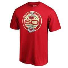 60th Season Logo T-Shirt - Kansas City Chiefs T-shirts