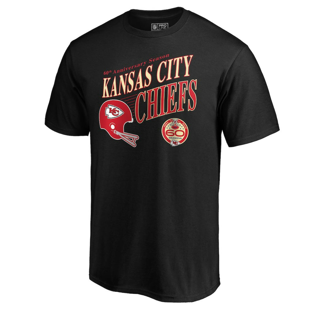 60th Season Logo Rise T-Shirt - Kansas City Chiefs T-shirts
