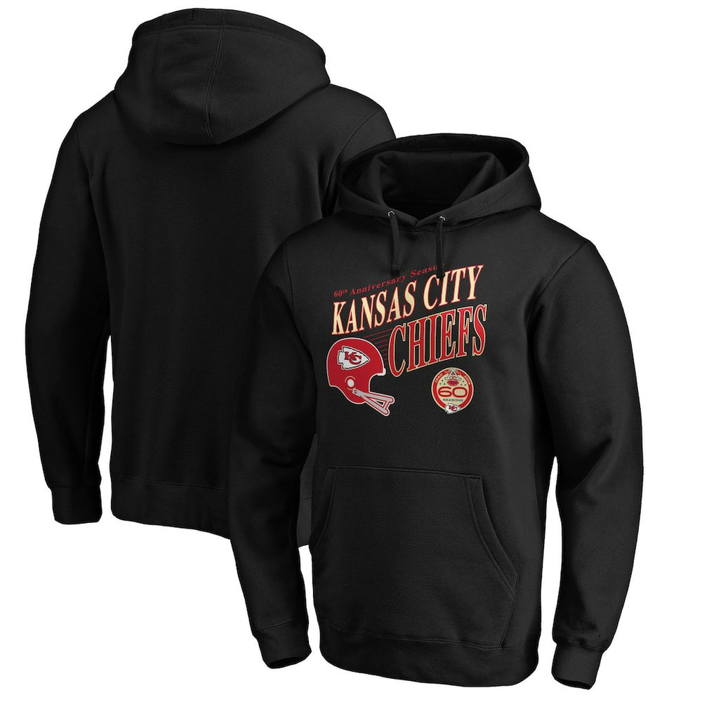 60th Season Logo Rise Pullover Hoodie - Kansas City Chiefs Hoodies