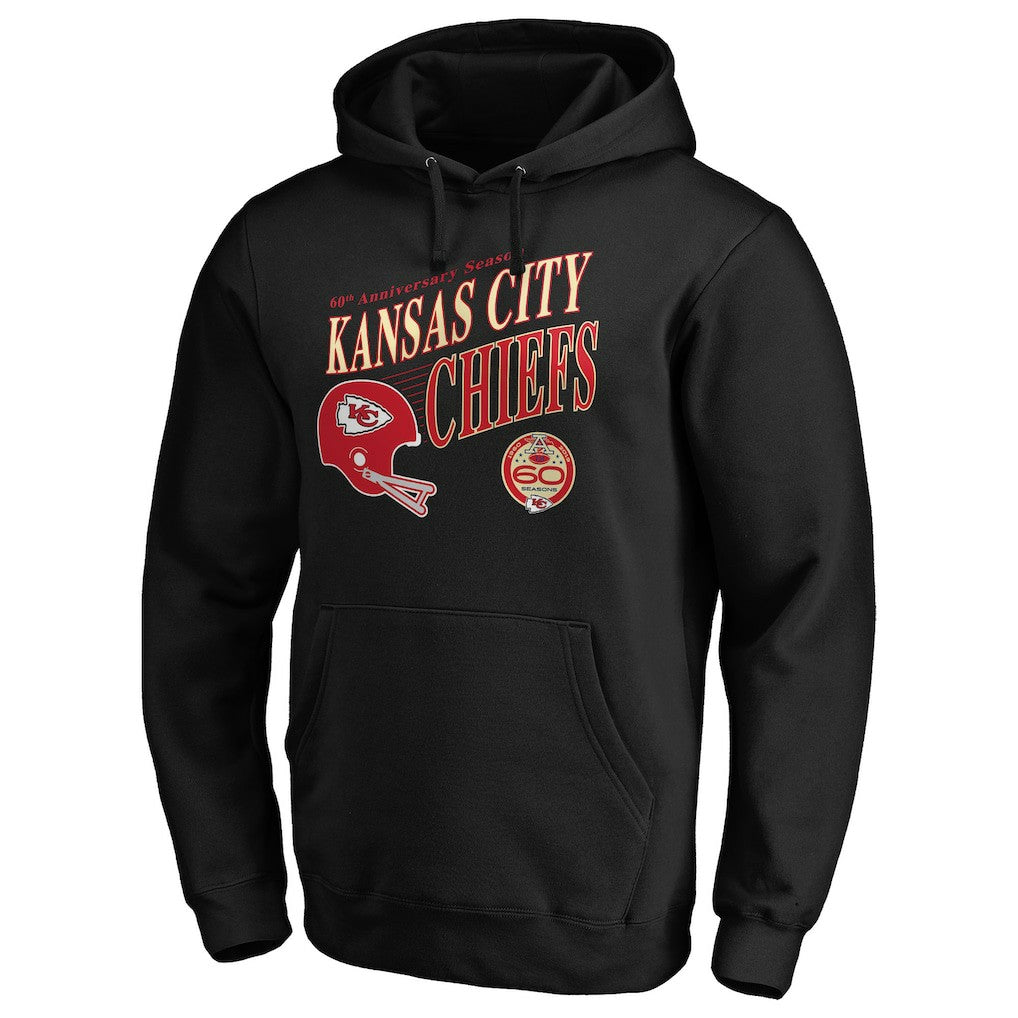 60th Season Logo Rise Pullover Hoodie - Kansas City Chiefs Hoodies
