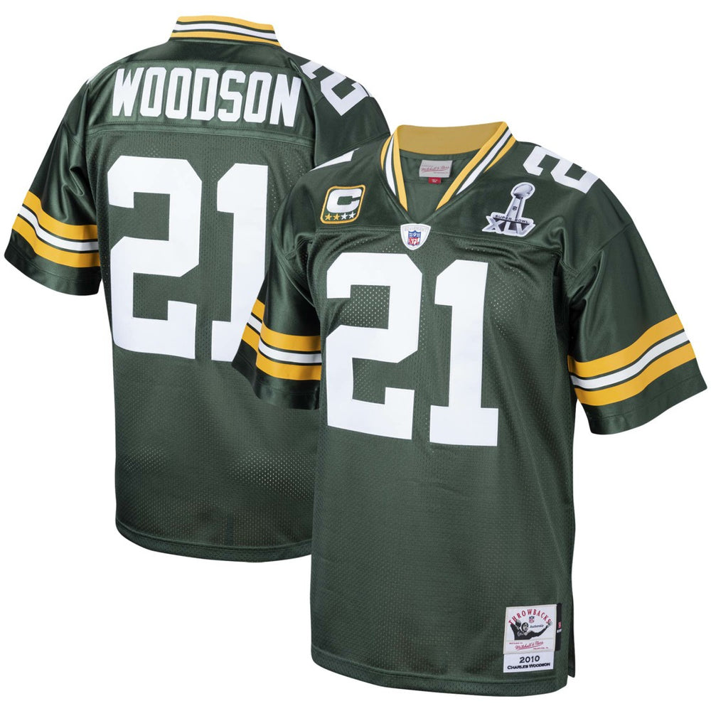 Charles Woodson  2010 Authentic Throwback Retired Player Jersey - Green Bay Packers Jerseys